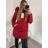 Bunda s kapucňou dámská (S-XXL) Nat22RQW-7077/DR -   červená -   M