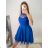 Šaty plesové elegantní na ramínka dámské (S/M ONE SIZE) ITALSKá MóDA IM322303