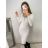 Šaty elegantný dlhý rukáv dámske (S/M ONE SIZE) FRANCÚZSKA MÓDA FMWKK22MCY03841