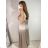 Šaty dlhé spoločenské plesové na ramienka dámske (S/M ONE SIZE) TALIANSKA MÓDA IMM22Ls25402/DR S/M červená