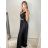 Šaty dlhé spoločenské plesové na ramienka dámske (S/M ONE SIZE) TALIANSKA MÓDA IMM22Ls25402/DR S/M červená