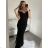 Šaty dlhé elegantné spoločenské carmen dámske (S/M ONE SIZE) TALIANSKA MÓDA IMM22325 biela S/M