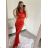 Šaty dlhé elegantné spoločenské na ramienka dámske (S/M ONE SIZE) TALIANSKA MÓDA IMWD2215280