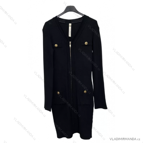 Šaty dlhý rukáv dámske (S/M ONE SIZE) TALIANSKA MÓDA IMPLM2283900