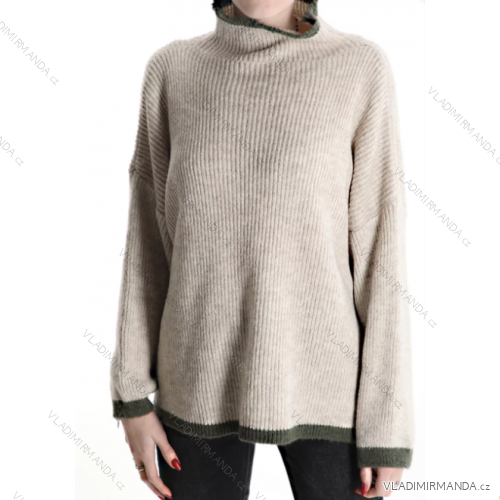Sveter s rolákom dlhý rukáv dámsky (S/M ONE SIZE) TALIANSKA MÓDA IMPLM2234670