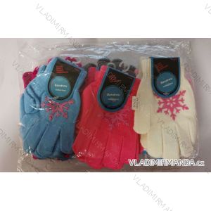 Rukavice prstové pletené dojčenské detské dievčenské (10/12/14 cm) SANR22R820