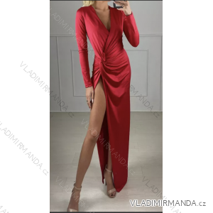 Šaty elegantný dlhý rukáv dámske (S/M ONE SIZE) TALIANSKA MÓDA IMPBB22B23160