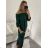 Šaty teplé klasik carmen dlhý rukáv dámske (S/M ONE SIZE) TALIANSKA MóDA IM322297