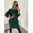 Šaty teplé klasik carmen dlhý rukáv dámske (S/M ONE SIZE) TALIANSKA MóDA IM322297