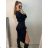 Šaty elegantné úpletové dlhý rukáv dámske (S/M ONE SIZE) TALIANSKA MÓDA IMWGS223890