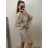Šaty elegantné trblietavé dlhý rukáv dámske (S/M ONE SIZE) TALIANSKA MÓDA IMWB22351