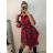 Šaty elegantné košeľové dlhý rukáv dámske vianočné (S/M ONE SIZE) TALIANSKA MÓDA IMPBB2294956a/DU