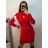 Šaty úpletové elegantný dlhý rukáv dámske (S/M ONE SIZE) TALIANSKA MÓDA IMPBB22Y23009