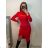 Šaty elegantné úpletové dlhý rukáv dámske (S/M ONE SIZE) TALIANSKA MÓDA IMPBB22Y22990/DU -   béžová,   S/M