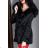 Kabát zimné parka s kožušinkou dámska (s-m-l) K-ZELL FASHION KZE228035BK čierna L