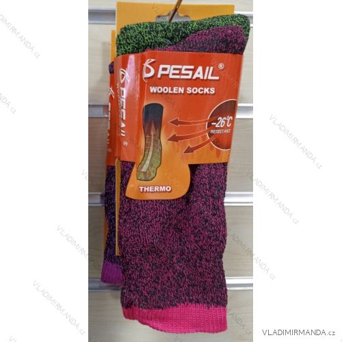 Ponožky teplé thermo dámske 2páry (35-38, 38-42) PESAIL PES22CXW11/DU _vypíšte do poznámky 38-42