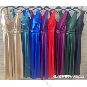 Šaty spoločenské elegantné bez rukávov dámske (S/M ONE SIZE) TALIANSKA MÓDA IMWB23014