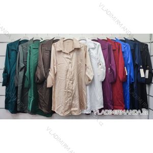 Košeľa predĺžená dlhý rukáv dámska (S/M ONE SIZE) TALIANSKA MÓDA IMWP23019