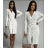 Šaty elegantné úpletové dlhý rukáv dámske (S/M ONE SIZE) TALIANSKA MÓDA IMPOC237189