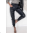 Nohavice dlhé koženkové dámske (S/M ONE SIZE) TALIANSKA MÓDA IMPOC233035