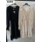 Šaty elegantný dlhý rukáv dámske (S/M ONE SIZE) TALIANSKA MÓDA IMPOC236282