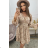 Šaty dlhý rukáv dámske (S/M ONE SIZE) TALIANSKA MÓDA IMPOC236228