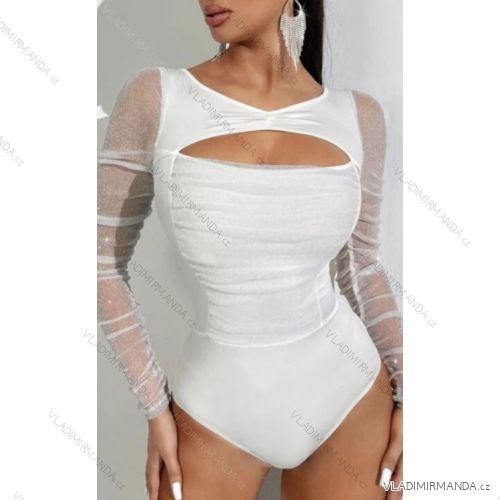Body dlhý rukáv dámske (S/M ONE SIZE) TALIANSKA MÓDA IMWC23038
