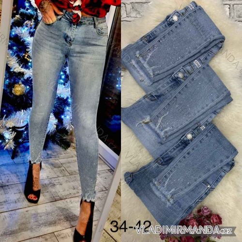 Rifle jeans dlhé dámske (34-42) M.SARA MSR23053