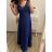 Šaty plesové elegantní společenské bez rukávu dámské nadrozměr (L/XL/2XL ONE SIZE) ITALSKÁ MÓDA IMM23XF-324/DU XL/2XL čierna