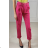 Nohavice dlhé s opaskom dámske (S/M ONE SIZE) TALIANSKA MÓDA IMPBB23E1703