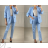 Nohavice dlhé s opaskom dámske (S/M ONE SIZE) TALIANSKA MÓDA IMPBB23E1703