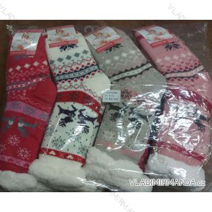 Ponožky zateplené bavlnou baránkom dámske (35-38, 39-42) ROS23EJ2003