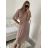 Šaty spoločenské elegantné šifónové krátky rukáv dámske nadrozmer (XL/2XL ONE SIZE) TALIANSKA MÓDA IMM229012ZO/DUR biela