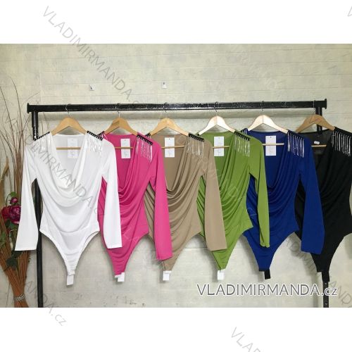 Body dlhý rukáv dámske (S/M ONE SIZE) TALIANSKA MÓDA IMPGM2311288