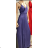 Šaty dlhé na ramienka dámske (S/M ONE SIZE) TALIANSKA MÓDA FMPRP23R1466