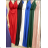 Šaty dlhé na ramienka dámske (S/M ONE SIZE) TALIANSKA MÓDA FMPRP23R1466