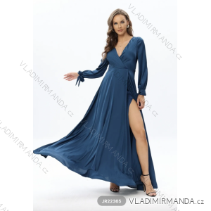 Šaty dlhé elegantný dlhý rukáv dámske (S/M ONE SIZE) TALIANSKA MÓDA FMPRP23JR22365