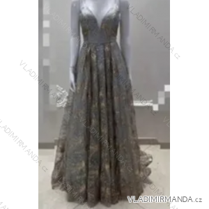 Šaty dlhé elegantné na ramienka dámske (S/M ONE SIZE) TALIANSKA MÓDA FMPRP239199