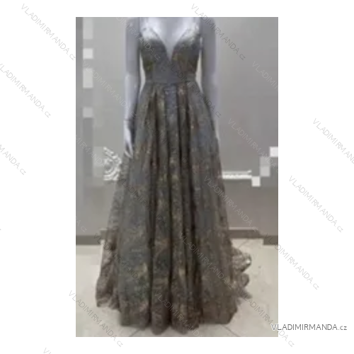Šaty dlhé elegantné na ramienka dámske (S/M ONE SIZE) TALIANSKA MÓDA FMPRP239199