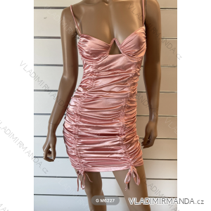 Šaty na ramienka dámske (S/M ONE SIZE) TALIANSKA MÓDA FMPRP23G M6227