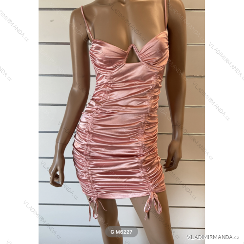 Šaty na ramienka dámske (S/M ONE SIZE) TALIANSKA MÓDA FMPRP23G M6227