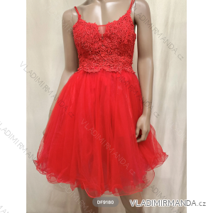 Šaty elegantné spoločenské na ramienka dámske (S/M ONE SIZE) TALIANSKA MÓDA FMPRP23DF9180