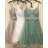 Šaty elegantné spoločenské na ramienka dámske (S/M ONE SIZE) TALIANSKA MÓDA FMPRP23DF9180