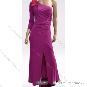 Šaty dlhé elegantný dlhý rukáv dámske (S/M ONE SIZE) TALIANSKA MÓDA FMPRP23JR-22355
