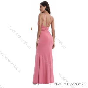 Šaty dlhé na ramienka dámske (S/M ONE SIZE) TALIANSKA MÓDA FMPRP23JRE2209