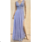 Šaty dlhé elegantné spoločenské na ramienka dámske (S/M ONE SIZE) TALIANSKA MÓDA FMPRP23DF6001