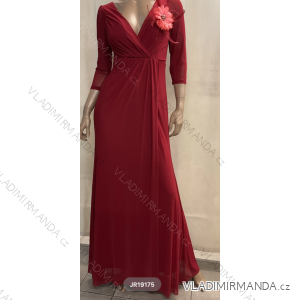 Šaty dlhé elegantné 3/4 dlhý rukáv dámske (S/M ONE SIZE) TALIANSKA MÓDA FMPRP23JR19175
