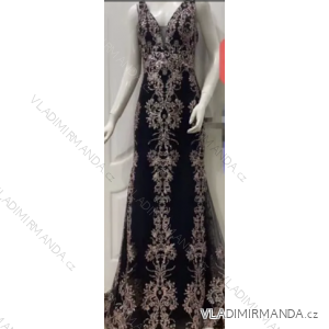 Šaty dlhé elegantné na ramienka dámske (S/M ONE SIZE) TALIANSKA MÓDA FMPRP236002