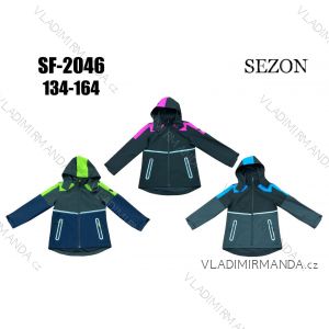 Bunda softshellová jarná dorast dievčenská a chlapčenská (134-164) SEZON SEZ23SF-2046