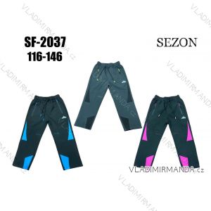 Nohavice softshellové jarné detské dorast dievčenské a chlapčenské (116-146) SEZON SEZ23SF-2037